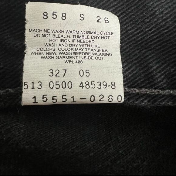 Levi’s VTG 2000 Y2K 550 Relaxed Tapered Denim USA Street Jean Black Womens 10 S - Picture 14 of 15